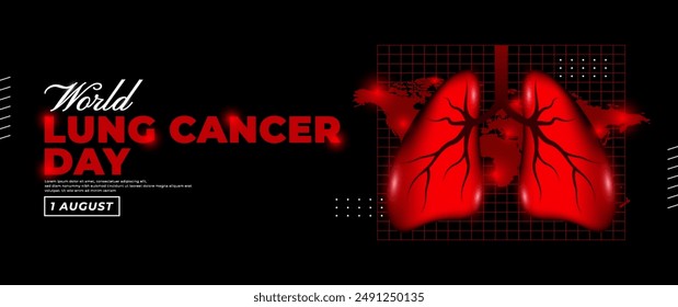 World lung cancer day banner