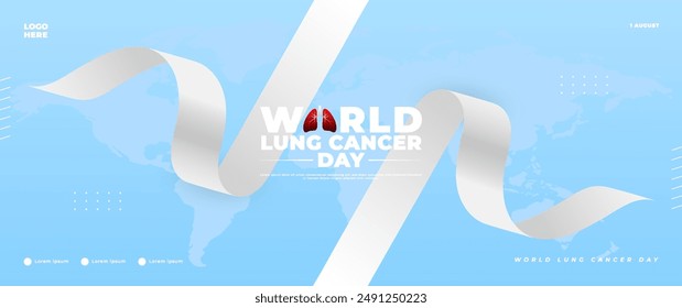 World lung cancer day banner