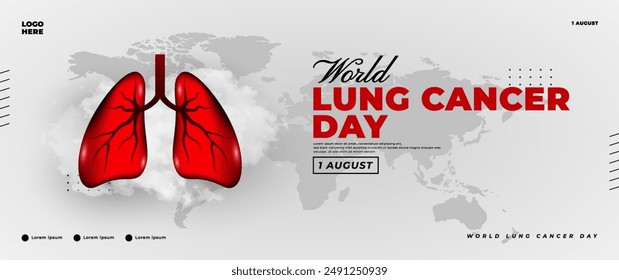 World lung cancer day banner