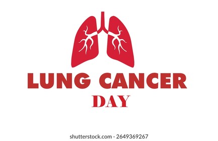 World lung cancer day banner 2025