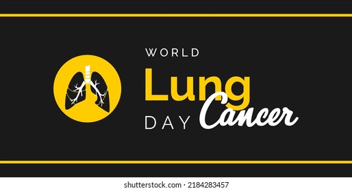 world lung cancer day. Holiday concept. Template for background, banner, card, poster, t-shirt with text inscription