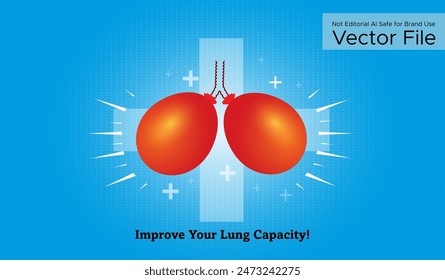 World Lung Cancer Day. Improve lung breathing capacity and enhance lung strength. Fight against lung cancer creative.