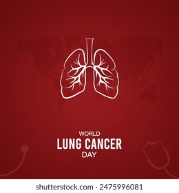 World Lung Cancer Day poster Social Media Poster