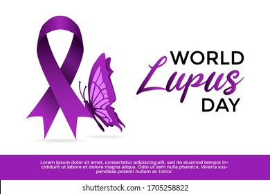 World Lupus Day awareness concept. Creative campaign poster, banner design. Vector illustration