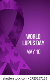 World Lupus Day awareness concept. Creative campaign poster, banner design. Vector illustration. 