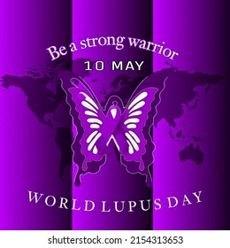 World Lupus Day background with a beautiful purple color that can be used to fill content
