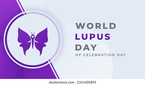 World Lupus Day Celebration Vector Design Illustration for Background, Poster, Banner, Advertising, Greeting Card