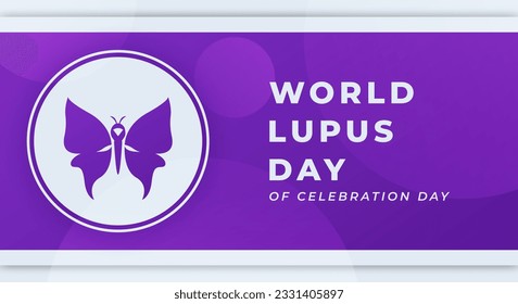 Ilustración de diseño vectorial del Día Mundial del Lupus para fondo, afiche, cartel, publicidad, tarjeta de saludo