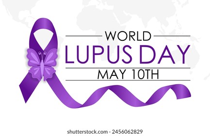 World Lupus Day health awareness vector illustration. Disease prevention vector template for banner, card, background.