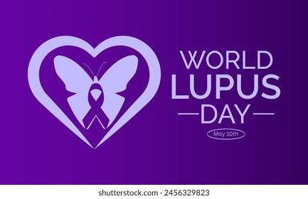 World Lupus Day health awareness vector illustration. Disease prevention vector template for banner, card, background.