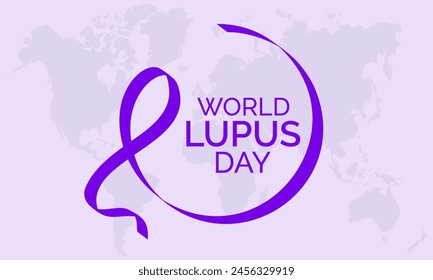 World Lupus Day health awareness vector illustration. Disease prevention vector template for banner, card, background.