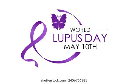 World Lupus Day health awareness vector illustration. Disease prevention vector template for banner, card, background.