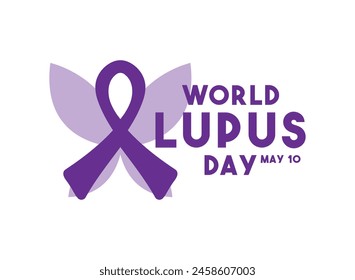 World Lupus Day. May 10. Flat design vector. White background. Eps 10.