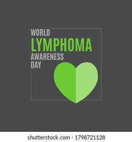 World Lymphoma Awareness Day. Poster or logo for Lymphoma Day and in September 15.