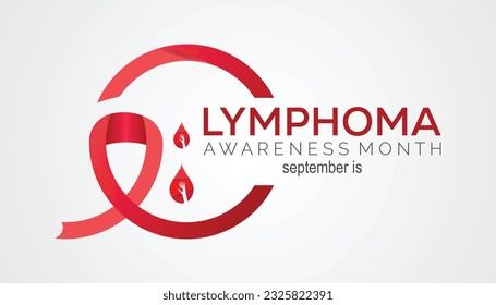 World Lymphoma awareness month is observed every year on September For banner, poster, card and background design.