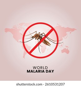 World Malaria day, abstract vector illustration design.