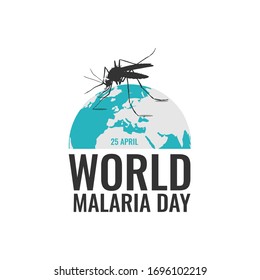 World malaria day background vector image. World malaria day concept style vector image