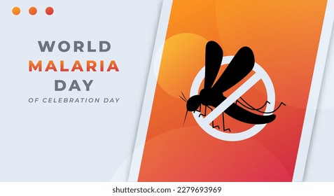 World Malaria Day Celebration Vector Design Illustration for Background, Poster, Banner, Advertising, Greeting Card