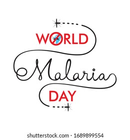 diseño de carteles de ilustración del Día Mundial de la Malaria