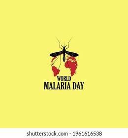 world malaria day concept. illustration vector