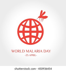 World Malaria day concept. Stop malaria campaign. vector Illustration