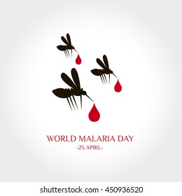 World Malaria day concept. Stop malaria campaign. vector Illustration