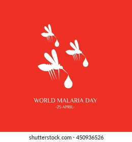 World Malaria day concept. Stop malaria campaign. vector Illustration
