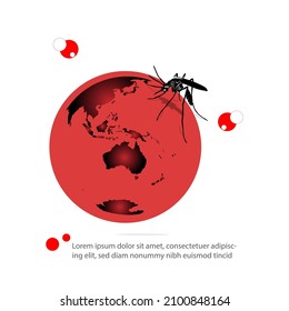 world malaria day concept. web banner design. illustration vector