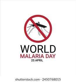 World Malaria Day. World malaria day creative ads design April 25. social media poster, banner, vector.
