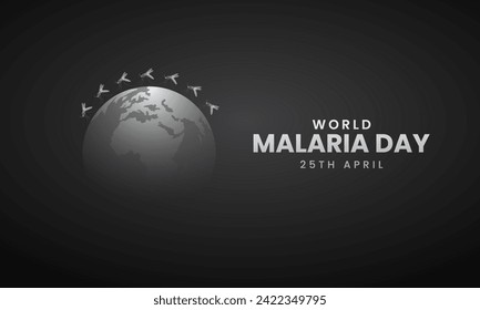 World Malaria Day Malaria day creative design for social media post 3D Illustration