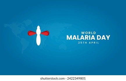 World Malaria Day Malaria day creative design for social media post 3D Illustration