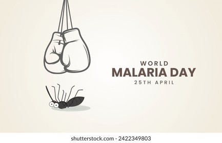 World Malaria Day Malaria day creative design for social media post 3D Illustration