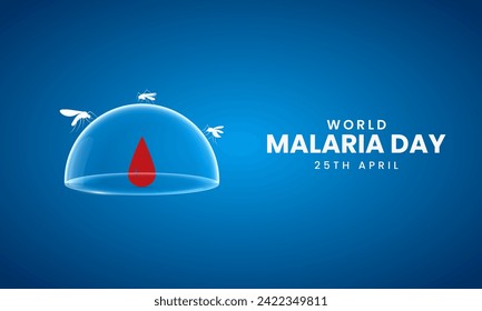 World Malaria Day Malaria day creative design for social media post 3D Illustration