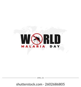 World Malaria Day, Malaria day creative design for social media post with mosquito illustration