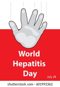 world malaria day. Forward palm on a red background. Forward palm on a red background