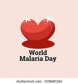 World Malaria Day Illustration, Health Poster Design