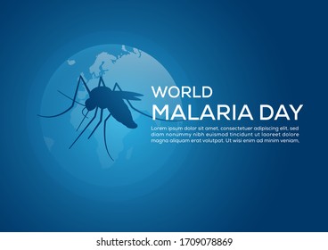 world malaria day illustration poster