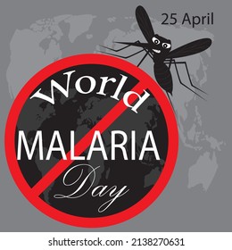 World Malaria Day Illustration Vector