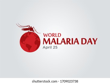 World Malaria Day Logo Icon Design, Vector Illustration. Malaria Day Vector Banner And Poster Design. 