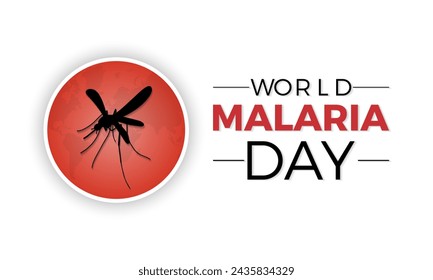 World Malaria Day Observed every year of April 25, Vector banner, flyer, poster and social medial template design.