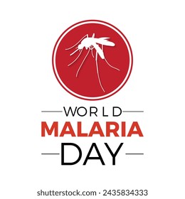 World Malaria Day Observed every year of April 25, Vector banner, flyer, poster and social medial template design.