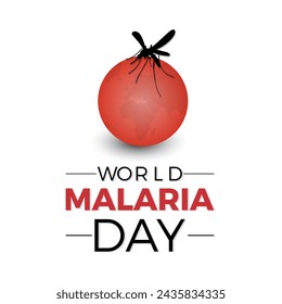 Día Mundial de la Malaria Celebrado cada año el 25 de abril, banner vectorial, volante, póster y diseño de plantilla de medios sociales.