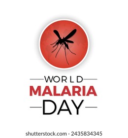Día Mundial de la Malaria Celebrado cada año el 25 de abril, banner vectorial, volante, póster y diseño de plantilla de medios sociales.