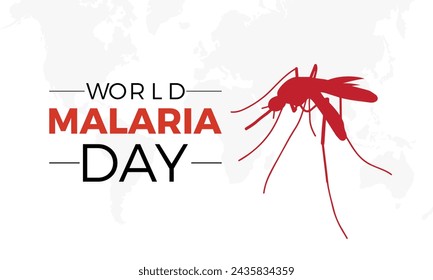 Día Mundial de la Malaria Celebrado cada año el 25 de abril, banner vectorial, volante, póster y diseño de plantilla de medios sociales.