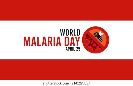 World Malaria Day. Poster Or Banner. Design Background.