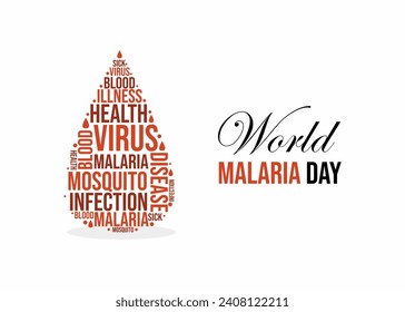 Diseño de carteles del Día Mundial de la Malaria