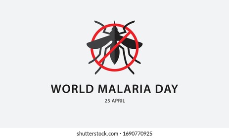 Día Mundial de la Malaria. Fondo de la ilustración del vector.