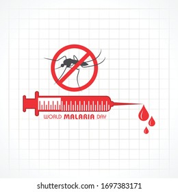 World Malaria Day Vector Illustration - 25 April, Suitable for greeting card, poster and banner.
