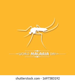 Ilustración vectorial del Día Mundial de la Malaria - 25 de abril, Apto para tarjeta de felicitación, afiche y pancarta.