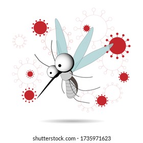 Los mosquitos son portadores de infecciones. Insectos alados. Afiche de mosquitos, mosquitos y plagas de insectos para repelente de aceite, pulverización y parches publicitarios. Los mosquitos voladores se amontonan en la manifestación. 